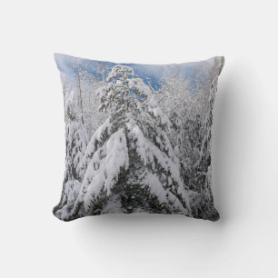 Snowy Trees Kissen