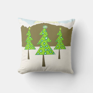 Snowy Trees Kissen
