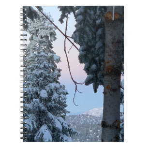 Snowy Trees Notizblock