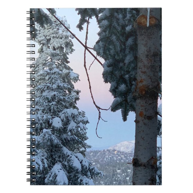 Snowy Trees Notizblock (Vorderseite)