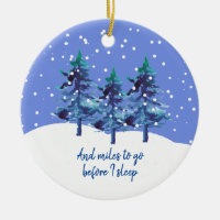 Snowy Trees Ornament Robert Frost Gedicht