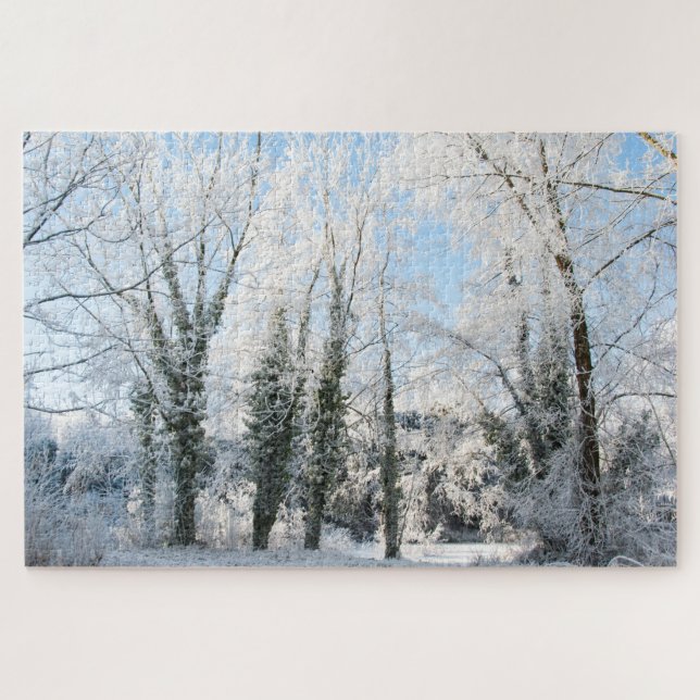 Snowy Trees Winter, 1014 Stücke Jigsaw Puzzle (Horizontal)