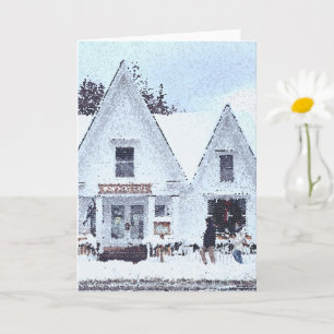 Snowy Vermont Faltkarte Karte