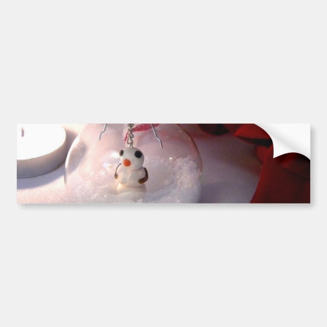 Snowy-Verzierung Autoaufkleber (Vorne)