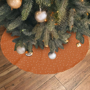 Snowy Village Snowflake Winternacht Weihnachten Polyester Weihnachtsbaumdecke