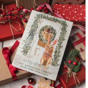 Snowy Vintag Golden Retriever Wasserfarbe Puzzle