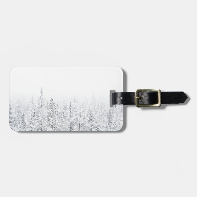 Snowy-Wald Gepäckanhänger (Vorderseite horizontal)