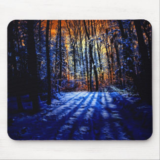 Snowy-Wald Mousepad