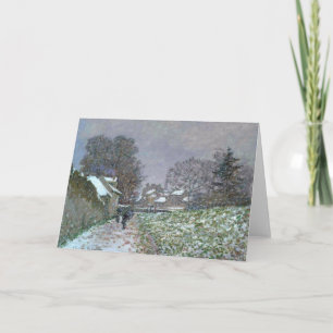 Snowy-Weg in Argenteuil Feiertagskarte