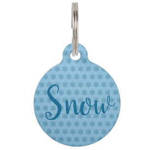 Snowy Winter Blue Snowflake Snow Flake Blizzard Haustiermarke