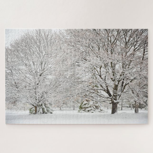 Snowy Winter Forest Puzzle (Horizontal)