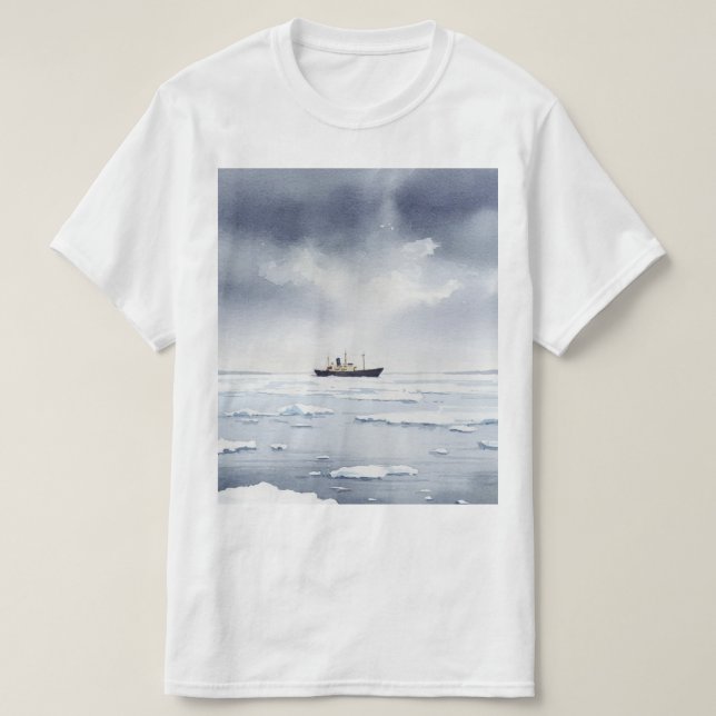 Snowy winter landscape T-Shirt (Design vorne)