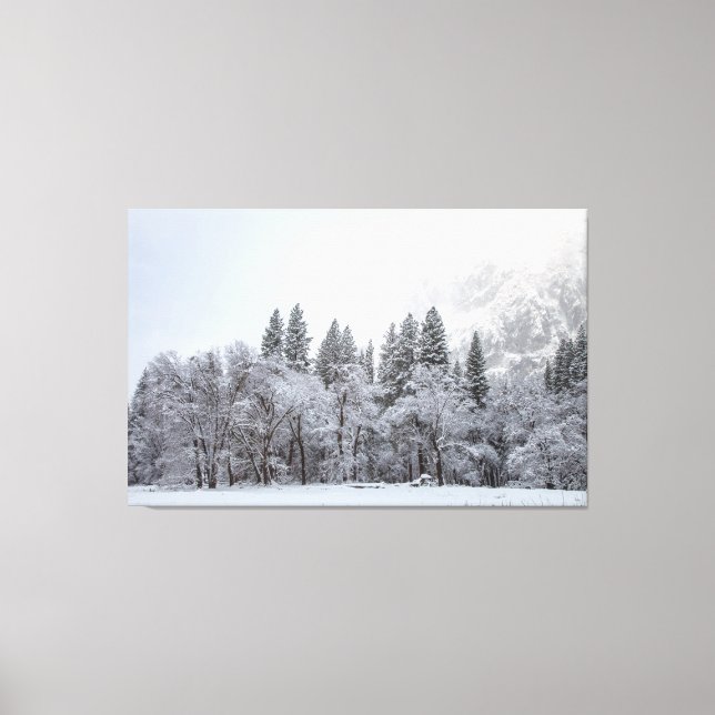 Snowy Winter Leinwanddruck (Vorderseite)