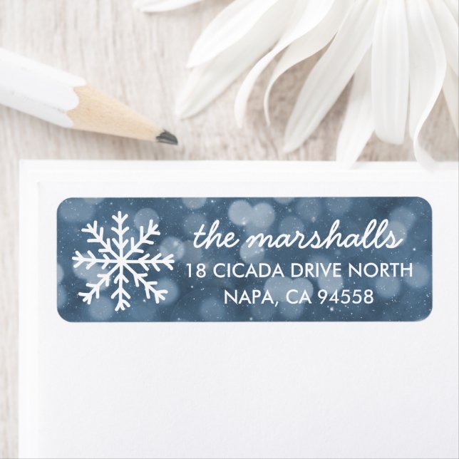 Snowy Winter Night Bokeh Holiday (Insitu)