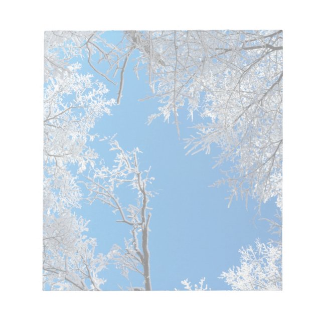 Snowy Winter Scene Notizblock (Vorderseite)
