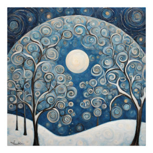 Snowy Winter Trees Fotodruck