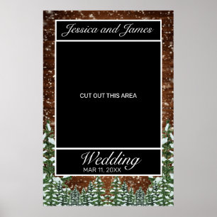 Snowy Wood & Forest Country Weddings Foto Prop Poster