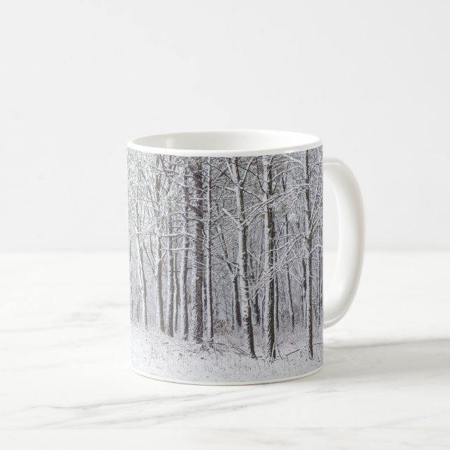 Snowy Woods Coffee Tasse (VorderseiteRechts)