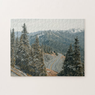 Snowy Woods entlang Highway Puzzle