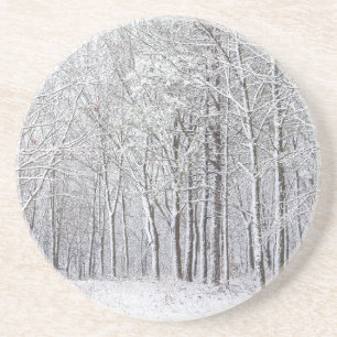 Snowy Woods Getränkeuntersetzer