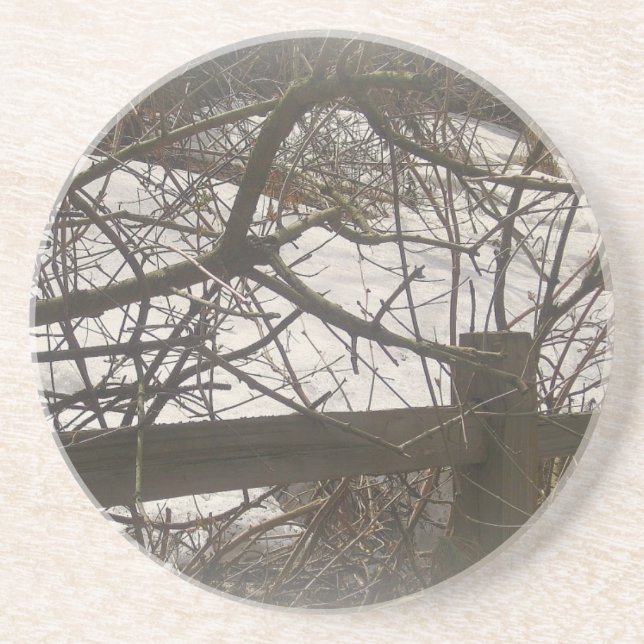 Snowy Woods Getränkeuntersetzer (Vorne)