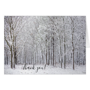 Snowy Woods Vielen Dank Notecard