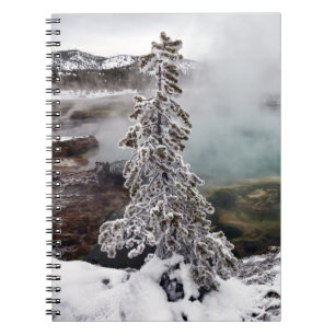 Snowy Yellowstone Notizblock