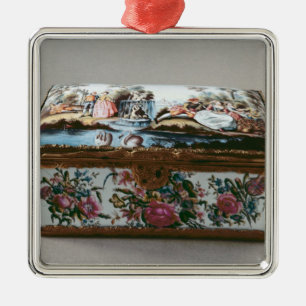 Snuffbox, c.1750 ornament aus metall