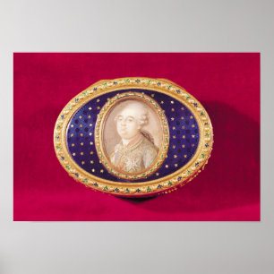 Snuffbox mit einer Porträtminiatur von Louis Poster