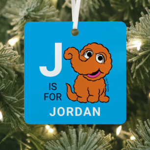Snuffleupagus   Personalisierter Name mit Foto Ornament Aus Metall