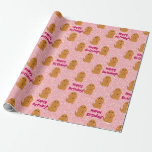 Snuffleupagus Pink Polka Dot Pattern Geschenkpapier