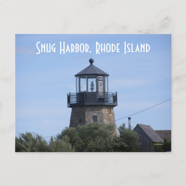 Snug Harbour, Rhode Island Postkarte (Vorderseite)