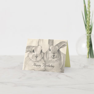 Snuggle Bunnies, Geburtstagskarte Karte