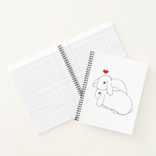 Snuggle Bunnies Spiral Notebook Notizbuch