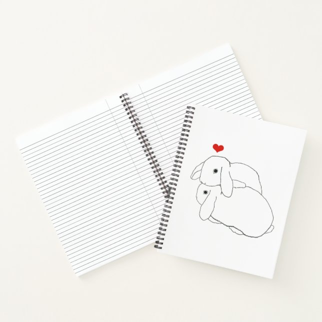 Snuggle Bunnies Spiral Notebook Notizbuch (Innenseite)