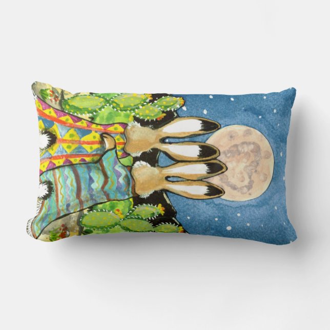 Snuggle Bunnies Südwestromantisches Pillow Lendenkissen (Vorderseite)