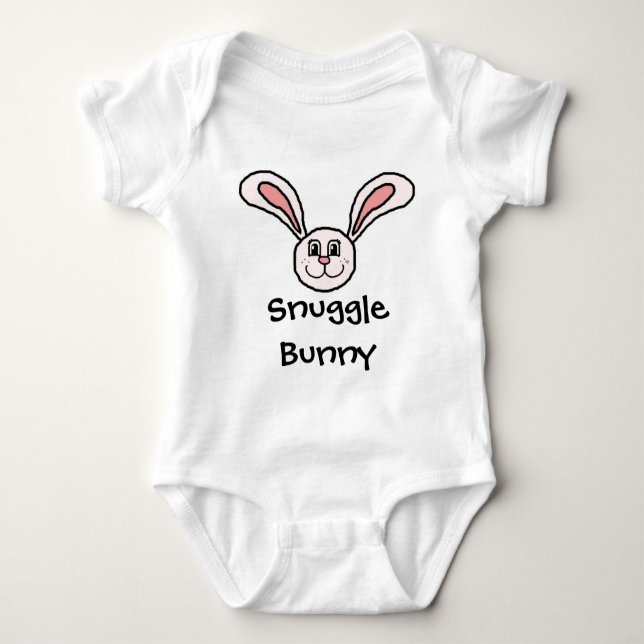 Snuggle-Häschen Baby Strampler (Vorderseite)