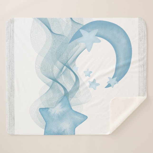 Snuggle in Luxury with a Personalized Sherpa Blank Sherpadecke (Vorderseite (Horizontal))