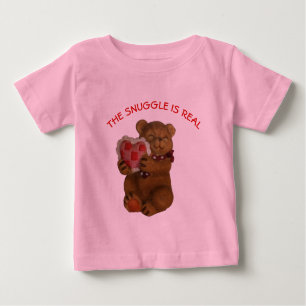 Snuggle ist ein echter Teddybär Baby T-shirt