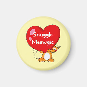 Snuggle Meowgic Funny Cat Pub Art Magnet