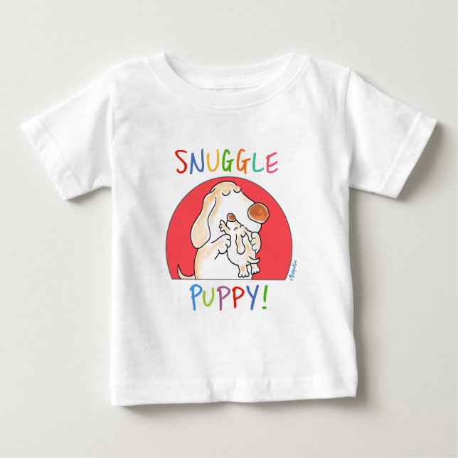 SNUGGLE PUPPY von Sandra Boynton Baby T-shirt (Vorderseite)