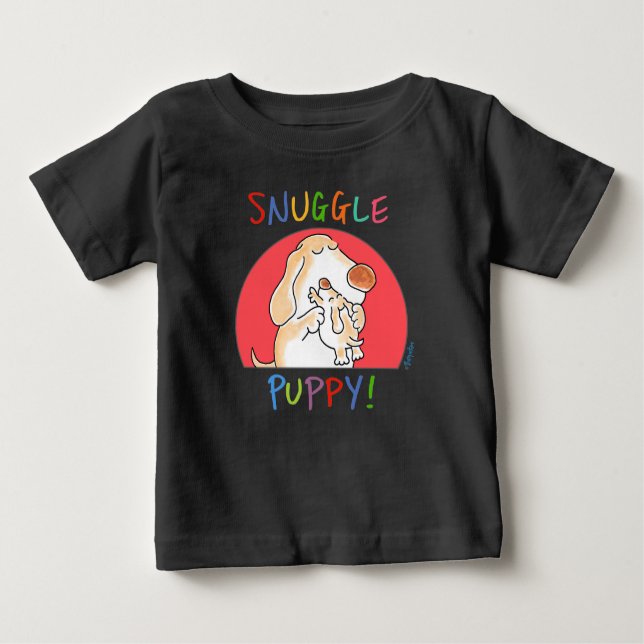 SNUGGLE PUPPY von Sandra Boynton Baby T-shirt (Vorderseite)