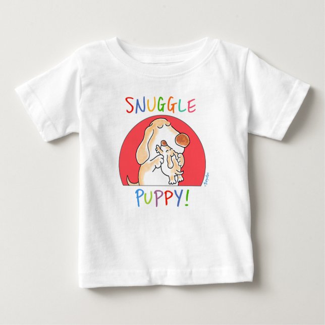 SNUGGLE PUPPY von Sandra Boynton Baby T-shirt (Vorderseite)
