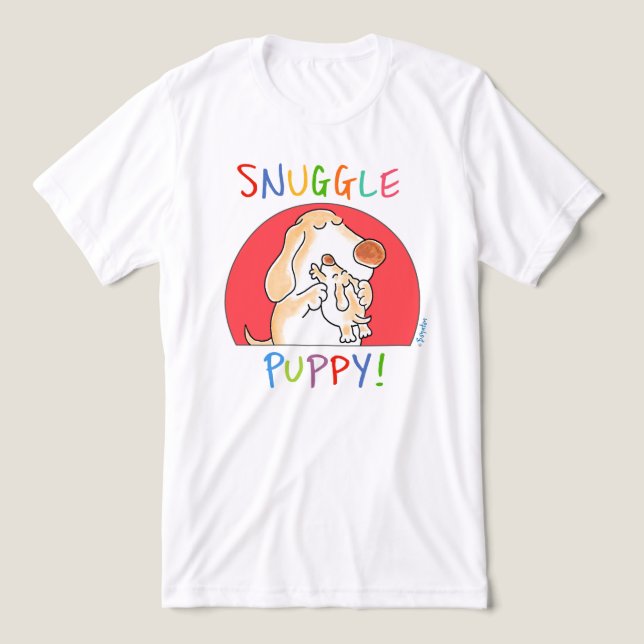 SNUGGLE PUPPY von Sandra Boynton Tri-Blend Shirt (Design Vorderseite)