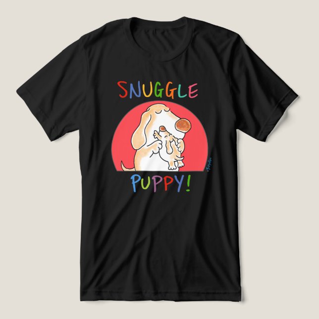 SNUGGLE PUPPY von Sandra Boynton Tri-Blend Shirt (Design Vorderseite)