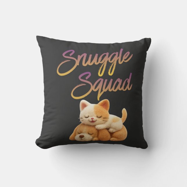 Snuggle Squad  Kissen (Vorderseite)