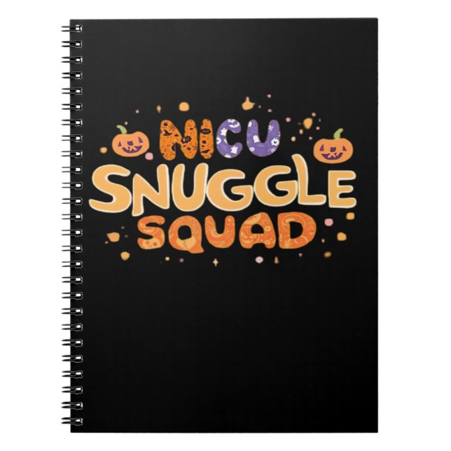 Snuggle Squad NICU Nurse Neonatal Nurse Halloween  Notizblock (Vorderseite)