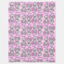 Snuggle Sweet Dreams Teddy-Baumwolle Süßigkeiten Fleecedecke