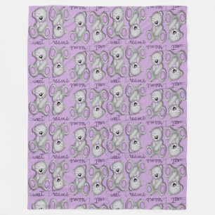 Snuggle Sweet Dreams Teddy-mutierte Lavendel Fleecedecke