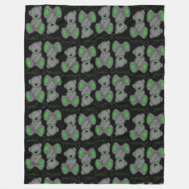 Snuggle Sweet Dreams Teddy-smaragdgrün Fleecedecke